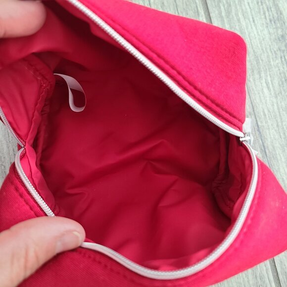 Christian Dior Beauty Red Cosmetic Makeup Bag Travel Pouch - Picture 8 of 9